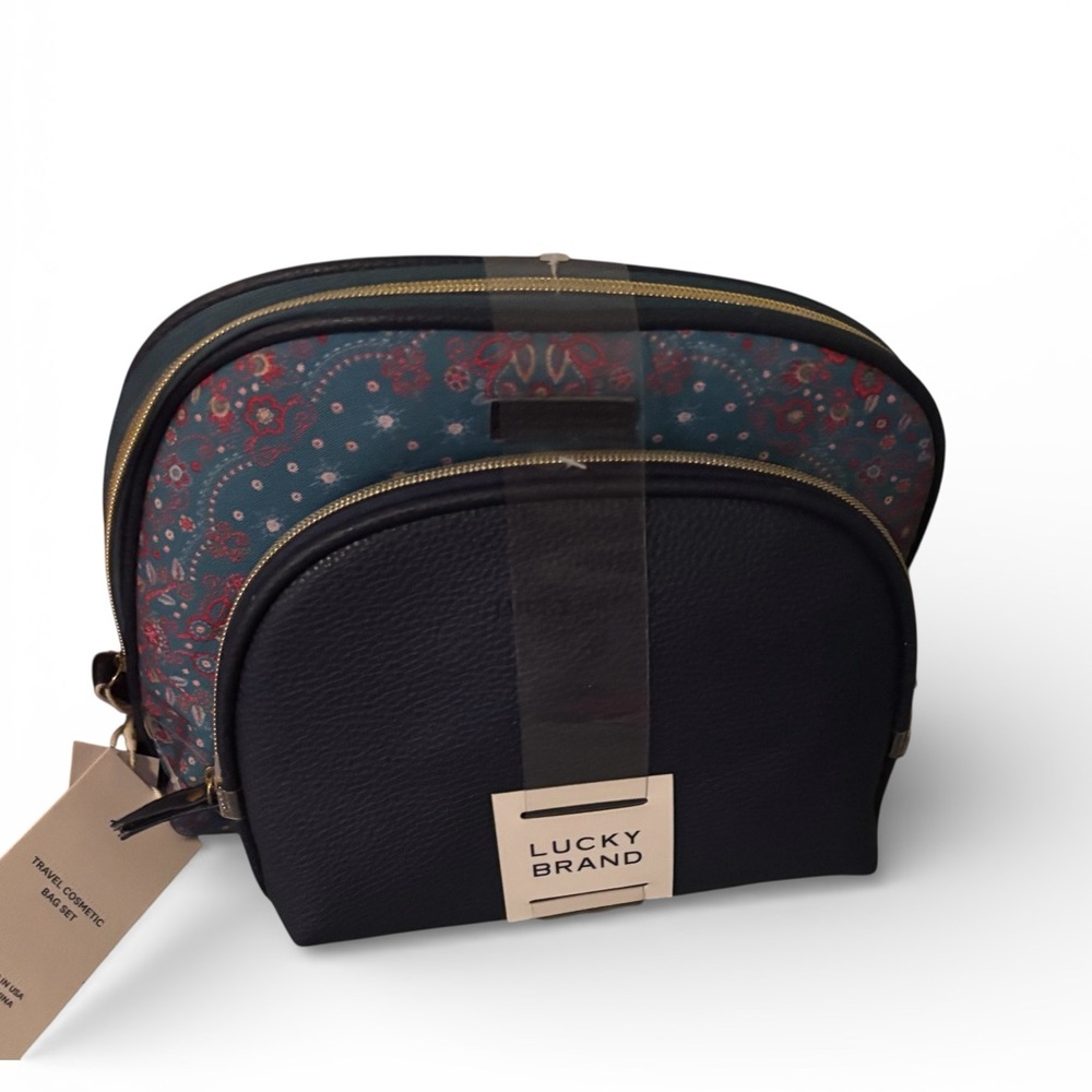 Lucky Brand Travel Cosmetic Bag Set
